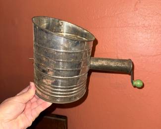 Vintage Bromwells flour sifter