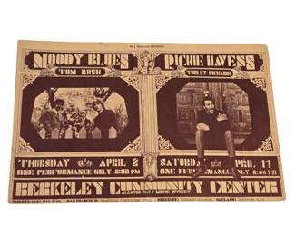 Original BG-215A 1970 Bill Graham Postcard