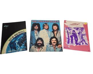Signed Moody Blues Tour Programs, Sheet Music