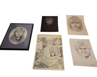 Original Artwork Drawings Pastel Etc Justin, John