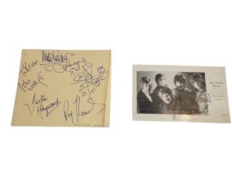 1960s Autographs Moody Blues Signed Decca Card