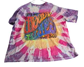 XL 2000 Tie Dye Moody Blues Tour T Shirt