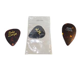 Show Used Guitar Picks Justin Hayward, John Lodge