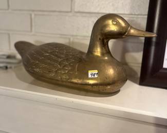Brass duck goose