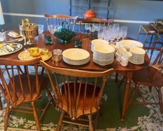 Cherry wood dining table