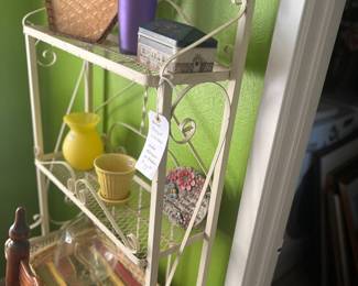 Wrought iron shelf