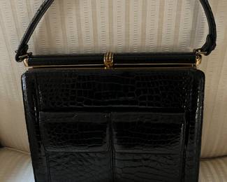 Vintage genuine alligator purse