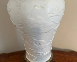 Antique Chinese Blanc de chine lamp