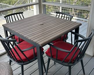 Crate and Barrel with Sunbrella cushions