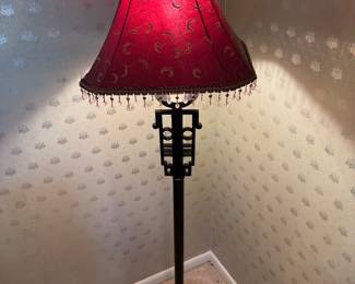 $120-Asian motif floor lamp
66high 20across