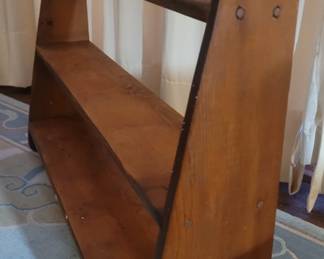 Whale Tail Wood Shelf