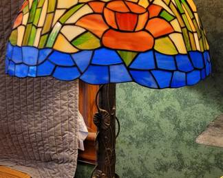 Waterlily Stained Glass Lamp