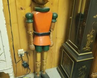 Made in Italy, beechwood Pinocchio - 4 feet tall 
