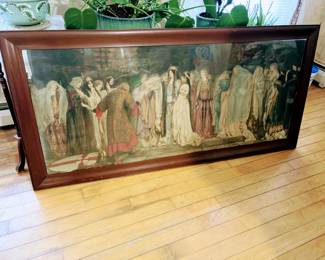 The Castle of Maidens Large Heavy Framed piece