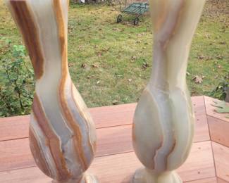 Pair of Agate Lamp Bases