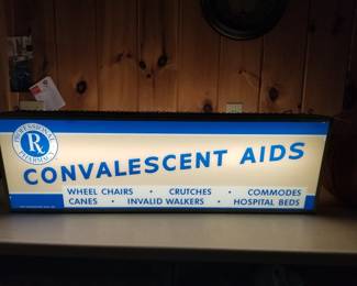 1959 RX advertising lighted sign working 