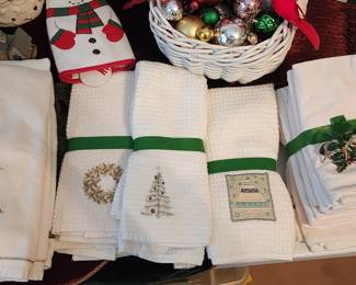 Christmas linens