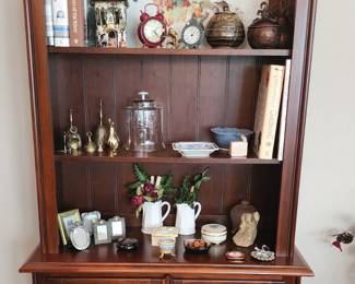 Book case with display/storage below
