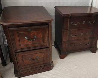 Night stand/side table and matching filing cabinet