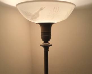 Floor Lamp w/ Glass Shade 