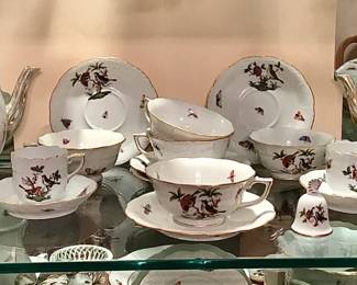 HEREND CHINA DESSERT SET ( Not complete)