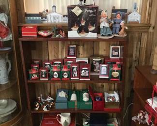 LOTS OF CHRISTMAS COLLECTIBLES HALLMARK ORNAMENTS
