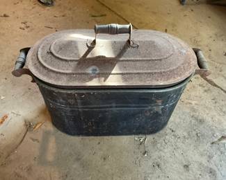 Copper bucket for firewood 