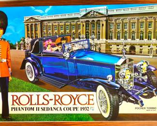 Vintage plastic & metal car models. Including some Pocher (Italy) models. (all unassembled)