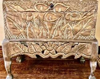 Ornately Carved Standing Chest