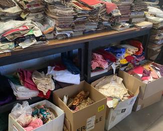 Sample pieces of fabric/upholstery