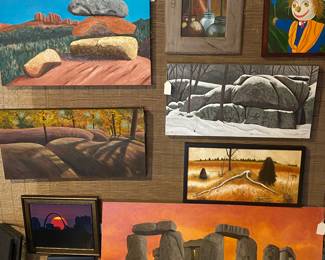 Several art originals 