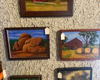 Several art originals 