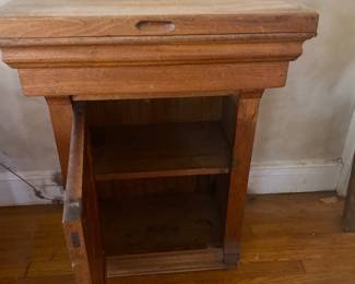 Antique flip top wash stand (lower portion)