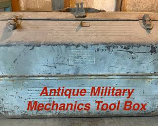 Antique Military Mechanics Tool Box