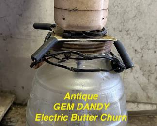 Antique GEM DANDY Electric Butter Churn