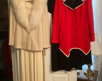 Vintage dresses, with jackets.