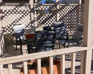 Patio set.