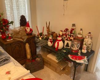 Christmas items.