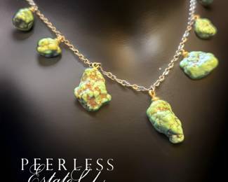 Vintage Turquoise Nugget Necklace