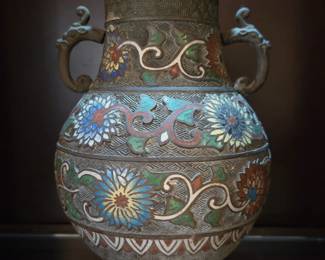Vintage Japanese Cloisonne' Urn $65 or bid #15