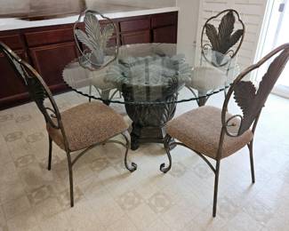 Contemporary Glass Top Dining Set bid #24