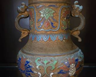 Vintage Japanese Cloisonne' Urn $65 or bid #16