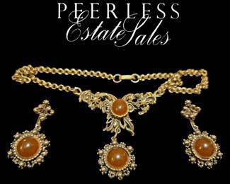 Vintage Necklace & Earring Set