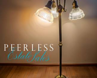 Vintage Brass Floor Lamp $125 or bid #40