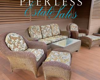 Wicker-style Patio Set $225 or bid #38