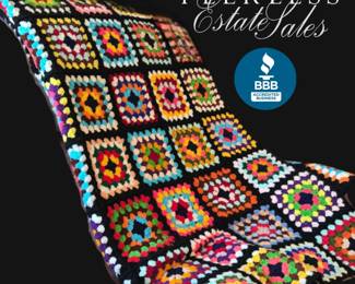 Hand-Crocheted Granny Squares