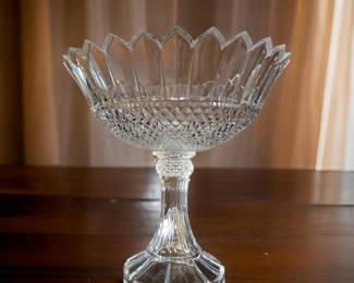 Crystal Pedestal Fruit Bowl