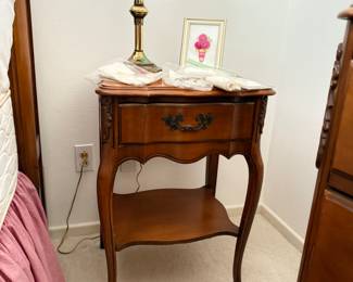 French Provincial bedside table