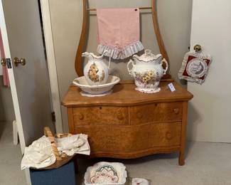 Vintage dry sink cabinet