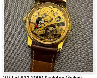 Skeleton Mickey Mouse watch Disney